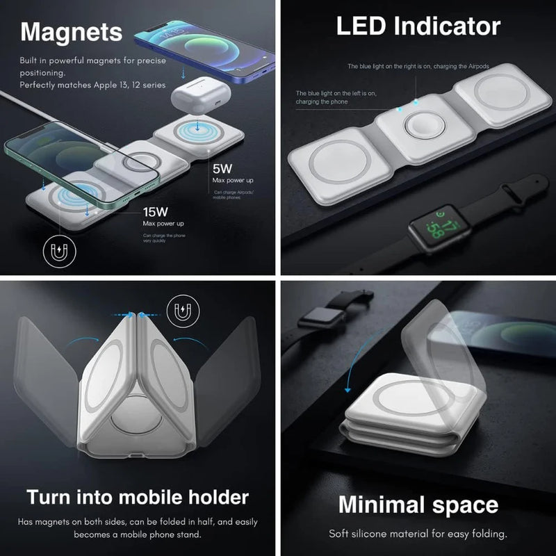 3 in 1 Foldable Wireless Charger