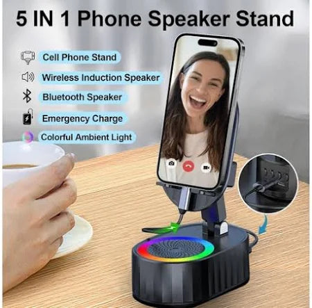 5 In 1 Wireless Induction Speaker